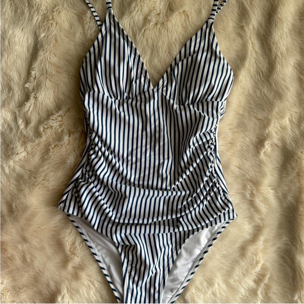 Striped One-Piece Swimsuit